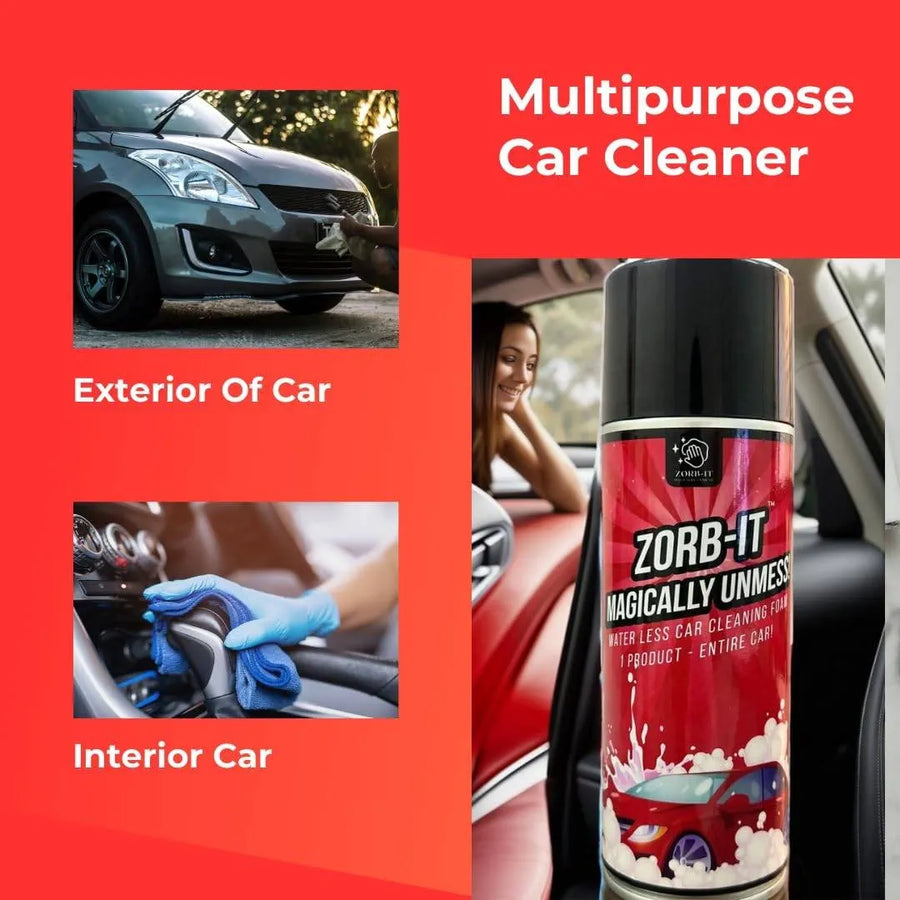 Car Cleaner | 1 Product for the Entire Car | Interiors | Exteriors | Plant Based | Chemical Free| Powerful Cleaning| Gentle Ingredients