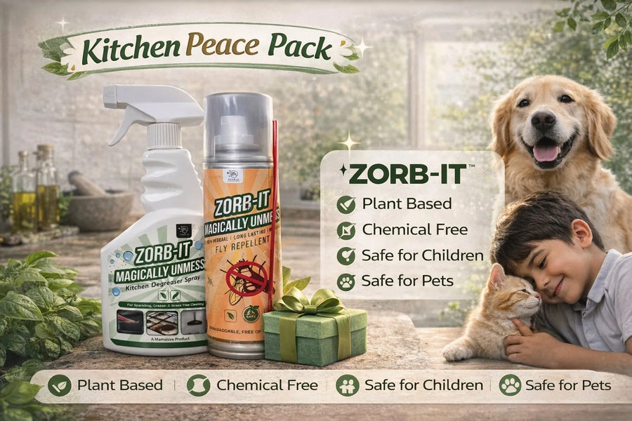 Kitchen Peace Pack: The Ultimate Clean & Clear Duo | Kitchen Degreaser + Fly Repellent| 31% Off