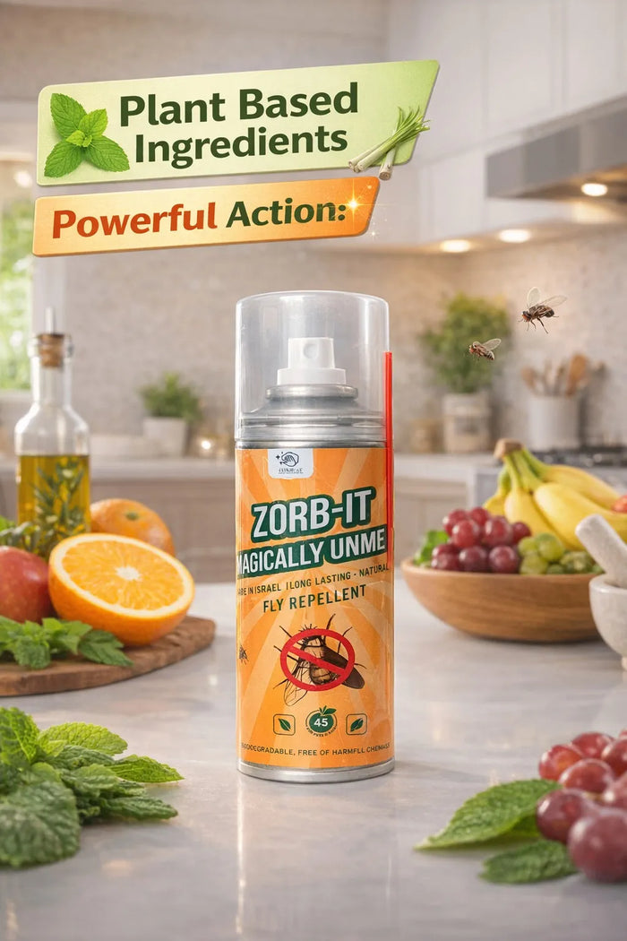 Fly, Fruit Fly, Flying Insect Repellent: Plant-Based, Food-Safe Pest Protection| Chemical Free| Keeps flies and fruit flies away