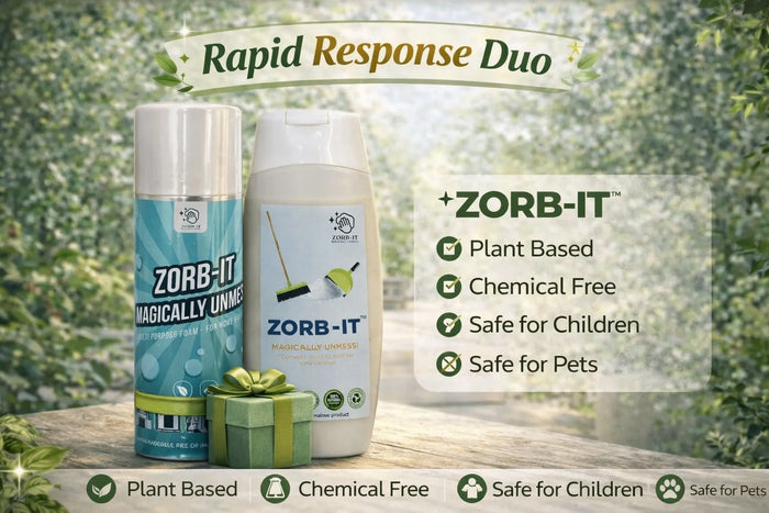 The Rapid Response Duo : Multipurpose Foam Cleaner| Liquid Spill Absorbing Powder| 25% Off